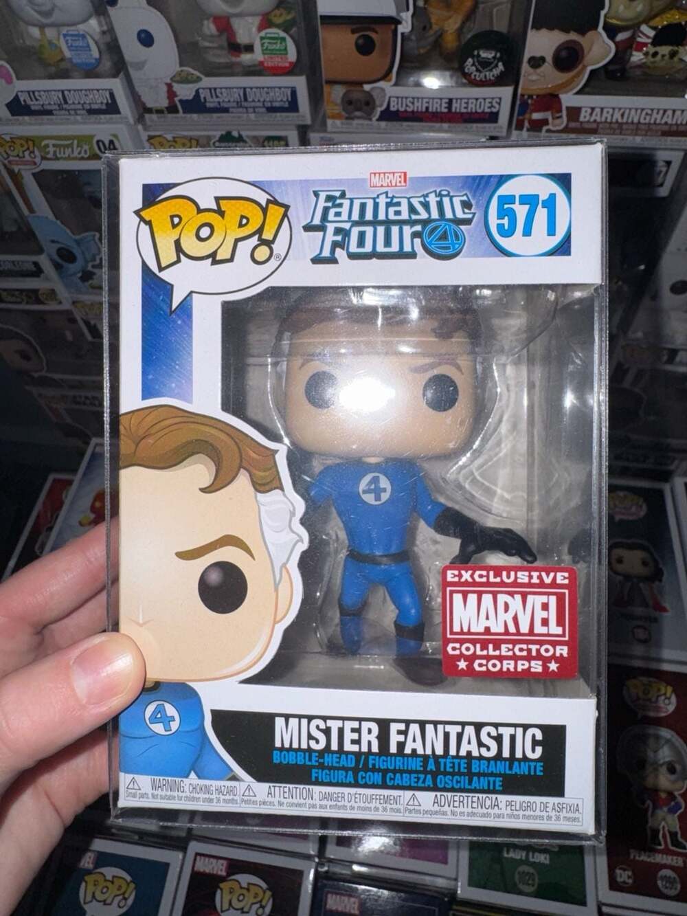Funko Pop Marvel Collector Corps Exclusive Fantastic Four Mister Fantastic 571